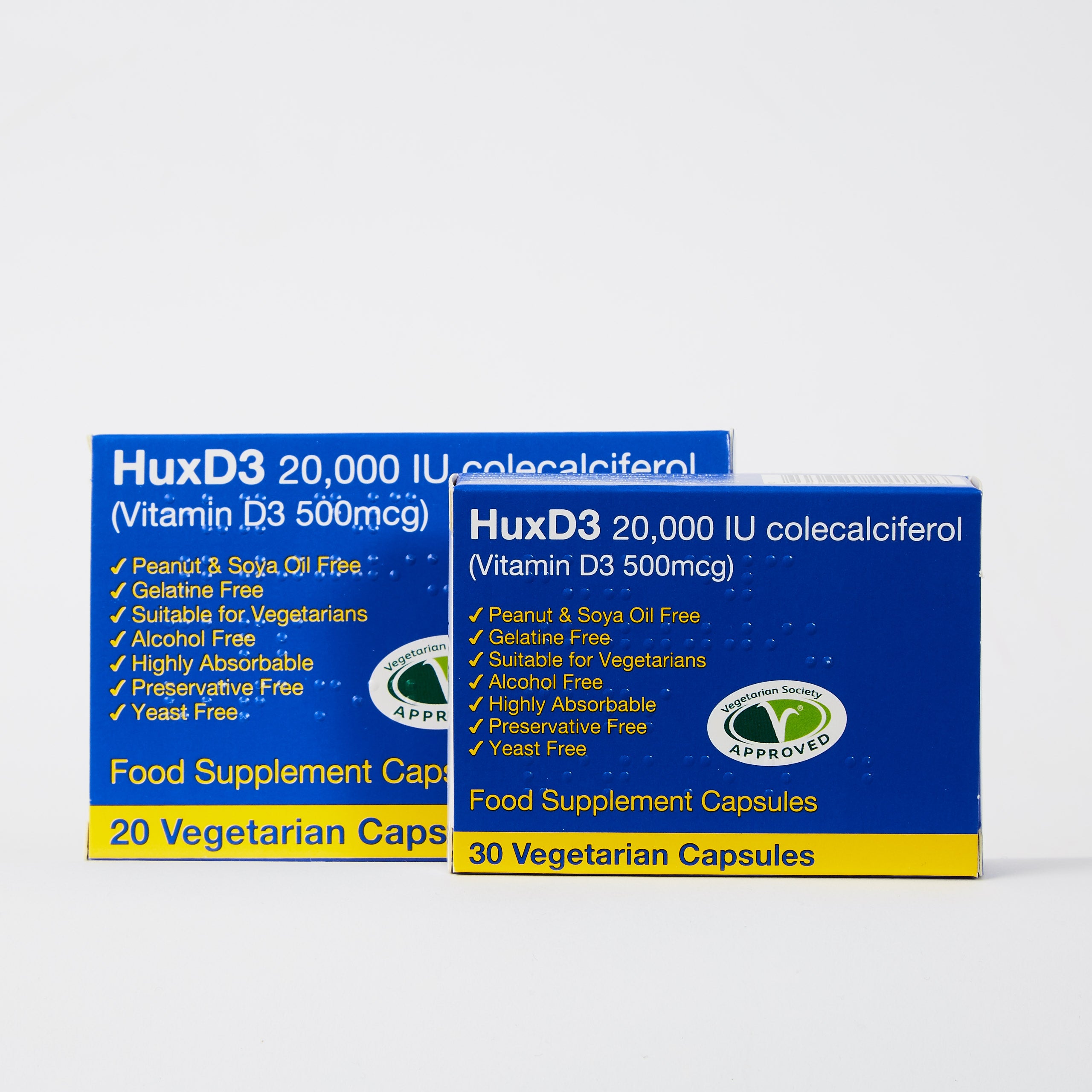 HuxD3 20,000iu Vegetarian Capsules