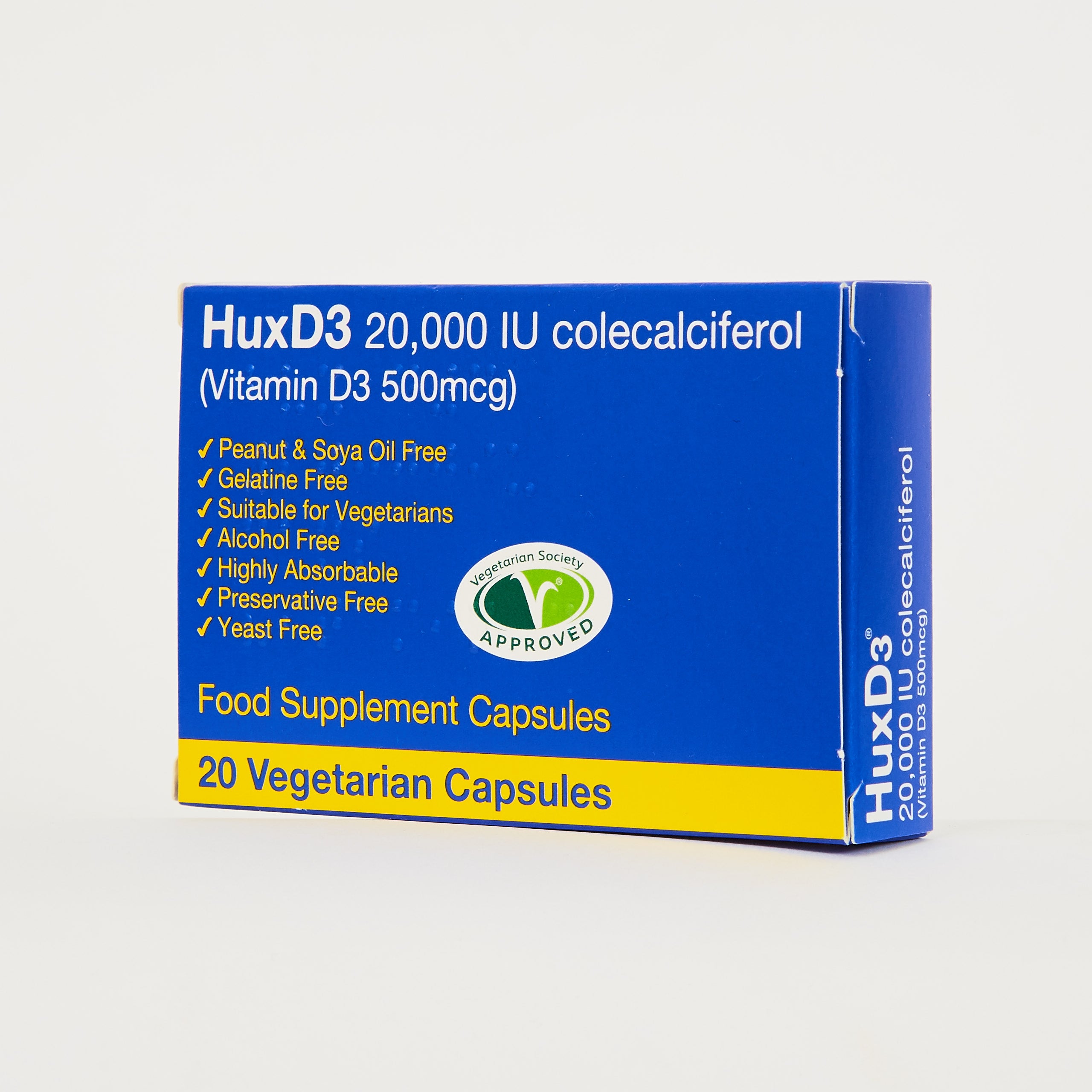 HuxD3 20,000iu Vegetarian Capsules