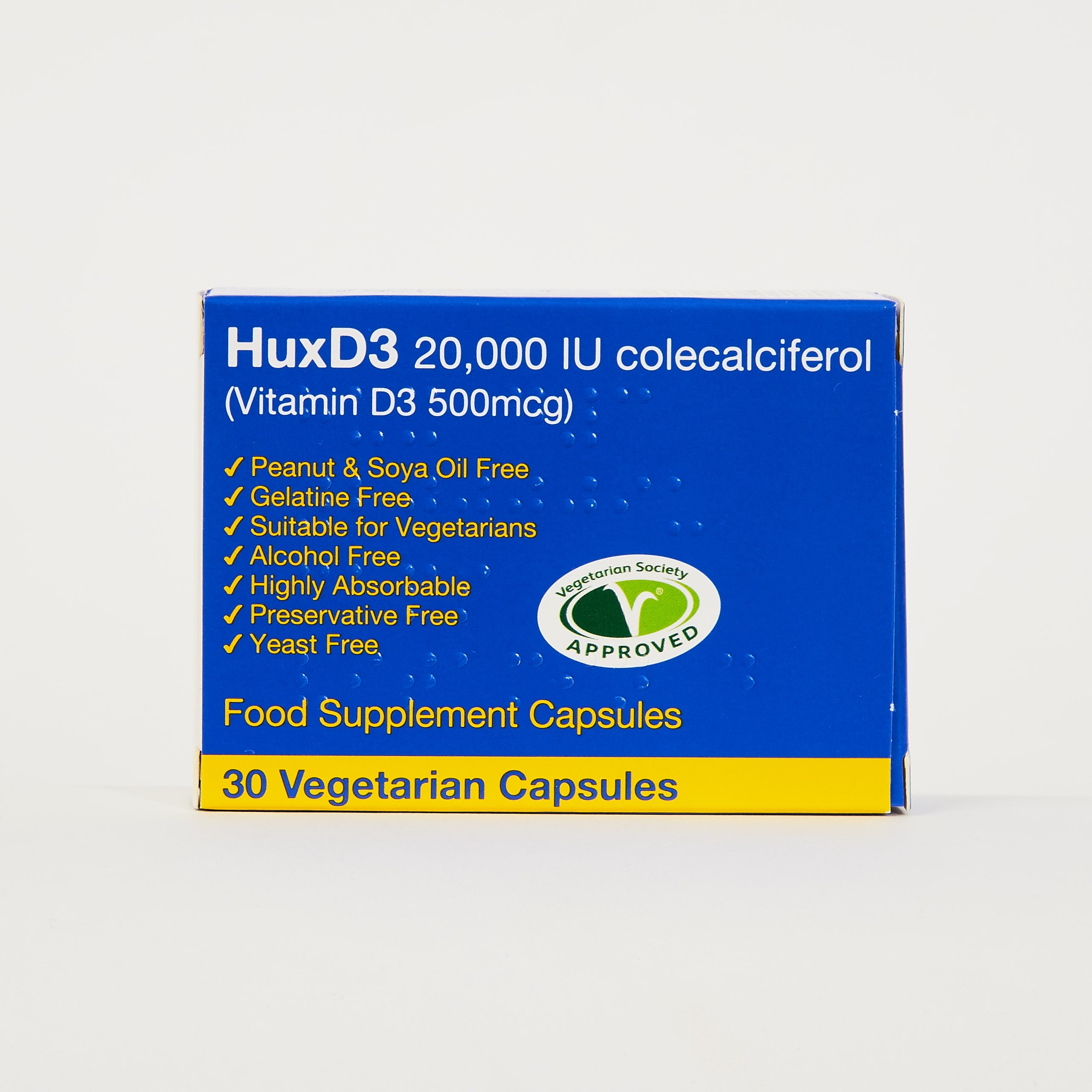 HuxD3 20,000iu Vegetarian Capsules