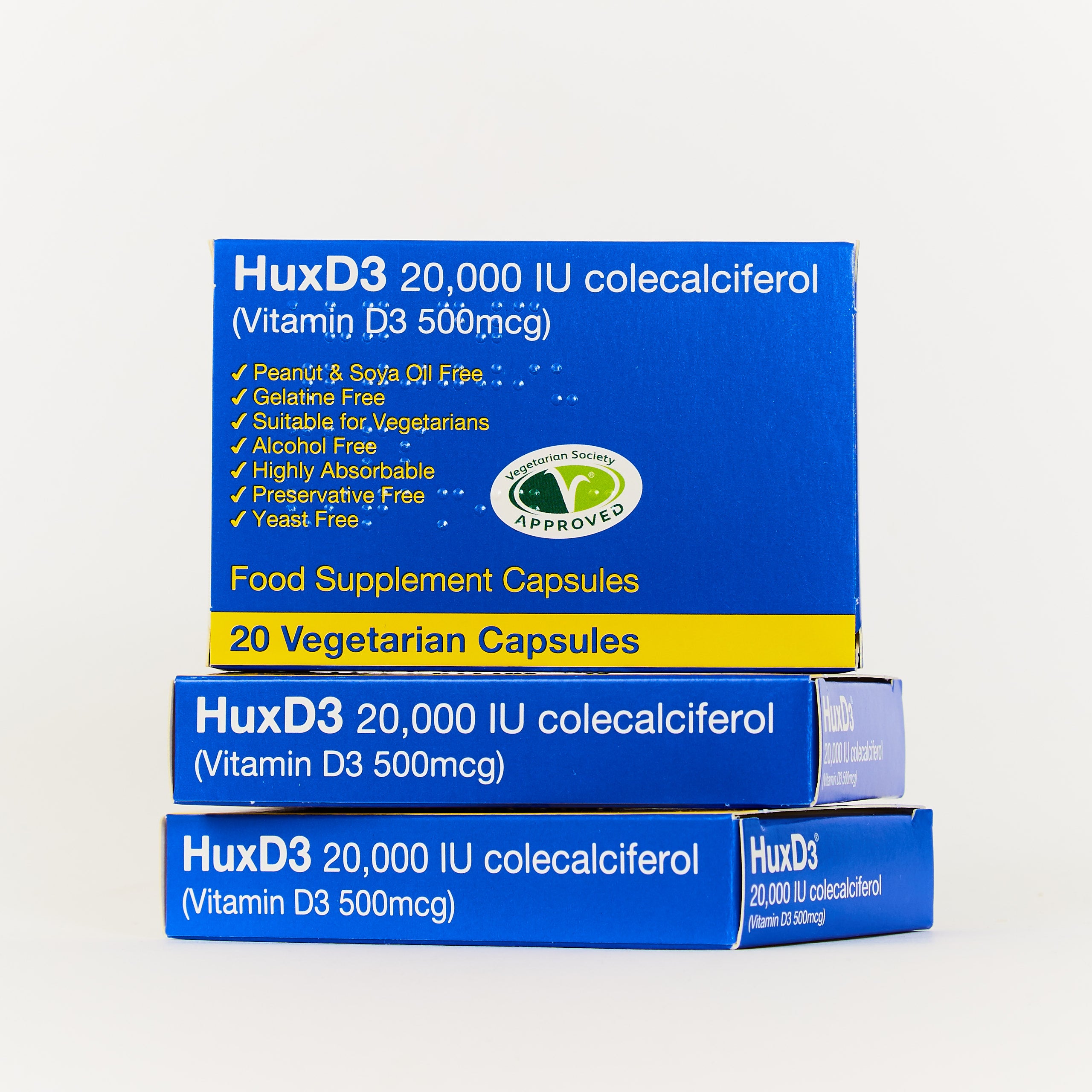 HuxD3 20,000iu Vegetarian Capsules