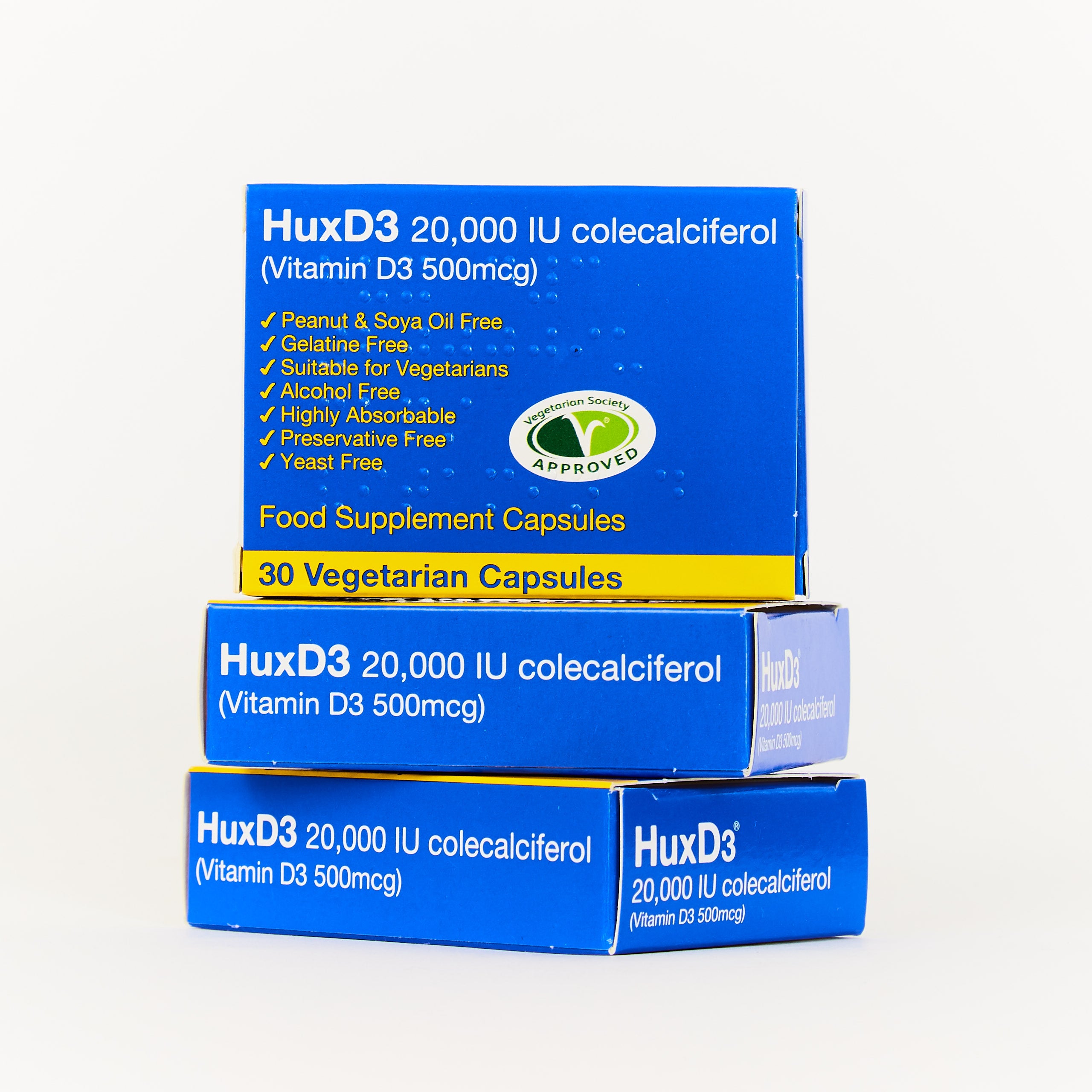 HuxD3 20,000iu Vegetarian Capsules