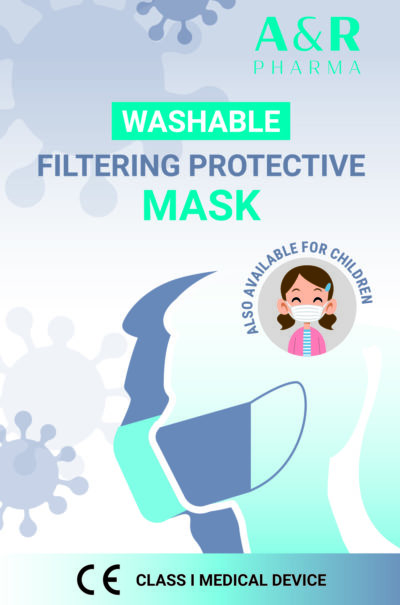 Washable filtering protective masks